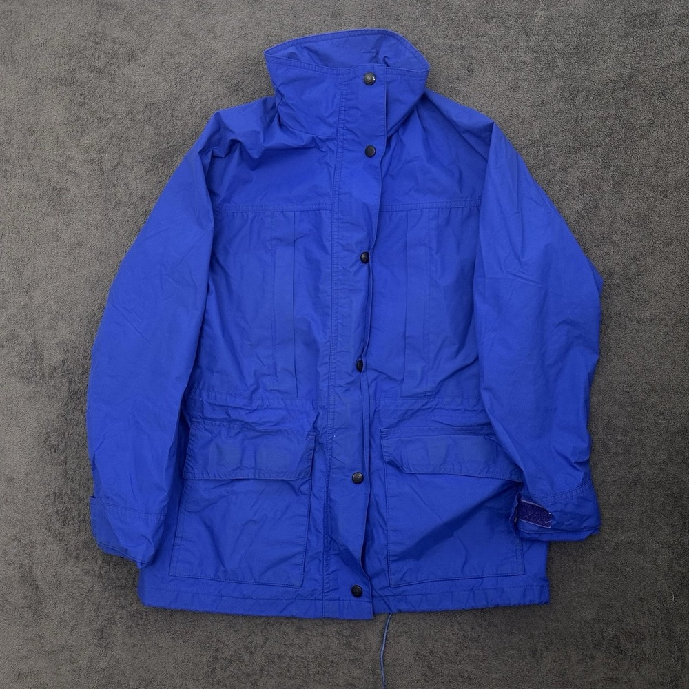 Vintage REI Jacket Womens Size 8 Gore-Tex Waterproof Outdoor Hiking 90s Blue